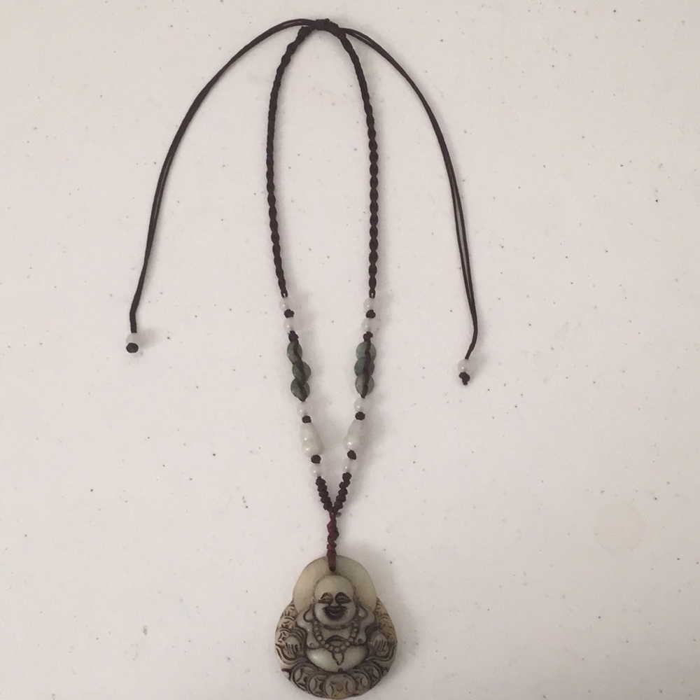 Jade Buddha necklace
